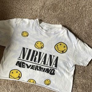 custom Nirvana crop top